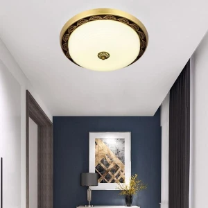 Đèn ốp trần bánh tiêu cổ điển led 3 chế độ ánh sáng D380mm HP-OTY027