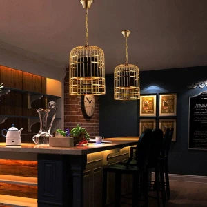 Đèn thả trang trí quán cafe, nhà hàng kiểu lồng chim D330mm VA-T2718C