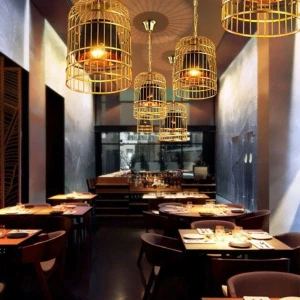 Đèn thả trang trí quán cafe, nhà hàng kiểu lồng chim D400mm VA-T2718D