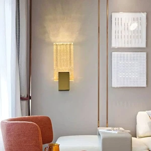 Đèn treo tường pha lê led trang trí phòng khách