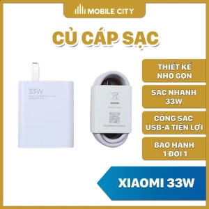 Củ cáp sạc Xiaomi 33W (Redmi K40, Mi 11 Lite, Redmi Note 11)
