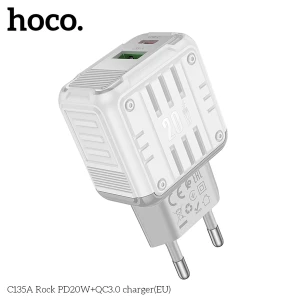 Cốc sạc IP nhanh Hoco c135 2 cổng PD20w QC3.0