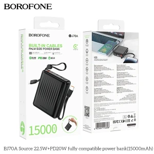 Sạc dự phòng Borofone BJ70A 15.000 kèm dây 22,5w PD20w