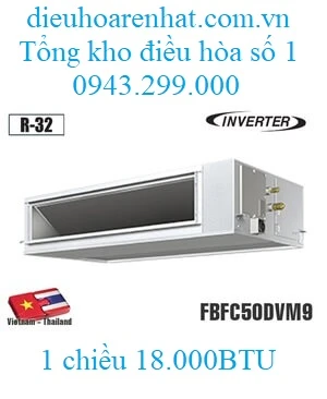 Điều hòa âm trần nối ống gió Daikin 18.000BTU 1 chiều inverter FBFC50DVM9/RZFC50DVM