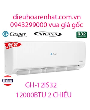 Điều hòa Casper 12000 BTU 2 chiều inverter GH-12IS33