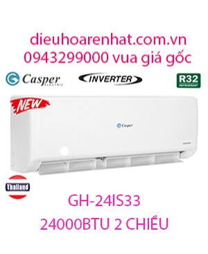 Điều hòa Casper 24000 BTU 2 chiều inverter GH-24IS33