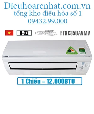 Điều hòa Daikin 1 chiều inverter 12000btu FTKC35UAVMV