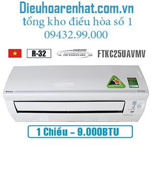 Điều hòa Daikin 1 chiều inverter 9000btu FTKC25UAVMV vua giá rẻ toàn quốc