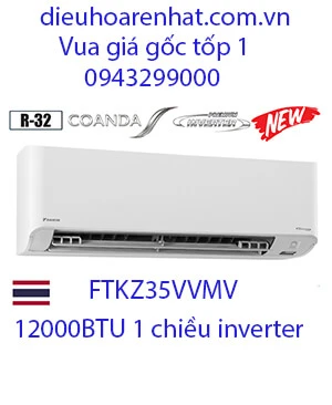 Điều hòa Daikin FTKZ35VVMV 12000btu 1 chiều inverter