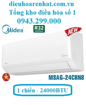 Điều hòa Midea 24000 BTU 1 chiều MSAG-24CRN8 - Điều Hòa Rẻ Nhất - Tổng kho điều hòa Casper, Panasonic, LG, Funiki...