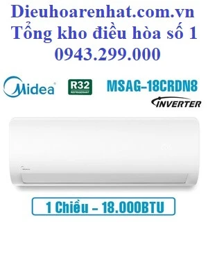 Điều hòa Midea inverter 18000BTU 1 chiều MSAG-18CRDN8 -