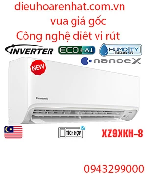 Điều hòa panasonic XZ9XKH-8 9000btu 2 chiều inverter