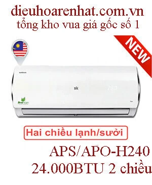 Điều hòa Sumikura 2 chiều 24.000BTU APS/APO-H240