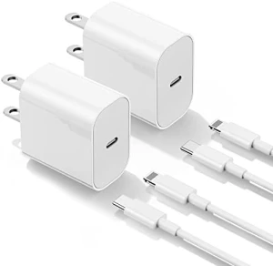 Bộ sạc Apple nhanh cho iPhone 14 13 12, kèm cáp USB C sang Lightning và phích cắm tường Type C có dây