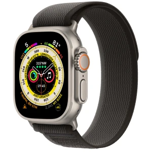 Đồng hồ Apple Watch Ultra GPS Cellular, 49mm Titanium Case with Black/Gray Trail Loop S/M (A2684) -194253426288