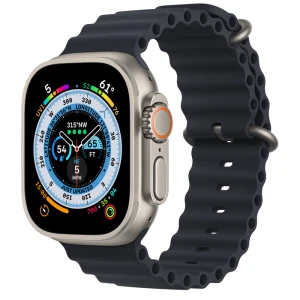 Đồng hồ Apple Watch Ultra GPS Cellular, 49mm Titanium Case with Midnight Ocean Band (A2684) -194253423461 (MQFK3)