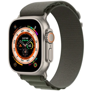 Đồng hồ Apple Watch Ultra GPS Cellular, 49mm Titanium Case with Orange Alpine Loop Small (A2684) -194253144359