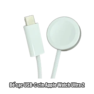 Đế sạc USB-C zin Apple Watch Ultra 2 bọc dù