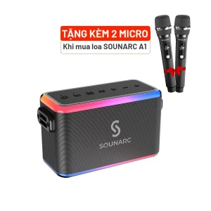 Loa karaoke kháng nước SOUNARC A1 (Tặng kèm 2 Micro)