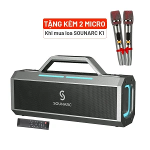 Loa karaoke kháng nước SOUNARC K1 (Tặng kèm 2 Micro)