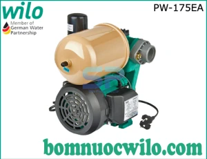 Máy bơm tăng áp tự động Wilo PW-175EA có bình tích áp