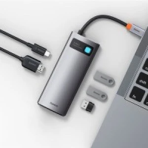 Hub chuyển đa năng Baseus Metal Gleam (5 in 1)