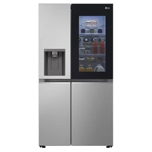 Tủ lạnh LG Instaview lấy nước ngoài UVnano 635L màu bạc GR-G257SV
