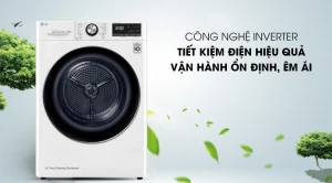 Máy sấy bơm nhiệt LG 9 Kg DVHP09W mới 2021
