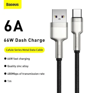 Baseus Cafule Series Metal Data Cable USB to Type-C 66W 0.25m Black