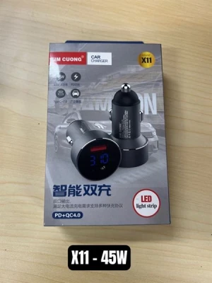 Cóc Sạc Xe Ô tô - Kim Cương X11 - 45W ( SL5-2/10-4)