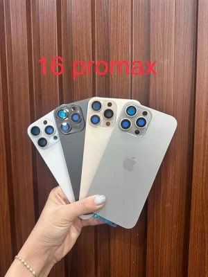 Lưng Iphone 16 Pro Max Zin - Trắng Titan ( Cam sạc không dây )