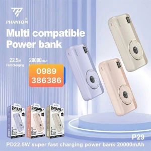 Pin Dự Phòng Phantom P29 - Sạc Nhanh 22.5w - 20000mAh
