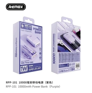 Pin Dự Phòng Remax RPP 101 10000mAh Kèm Dây (sl5-10)