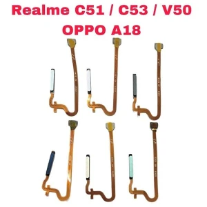 Vân Tay OPPO Realme C51/ A17 / A17k / A57 / A58 / A78 /A98 / A18 / A38/ A57s / A77 / A77s / Realme C55 / C53 / Note 50 - Tím