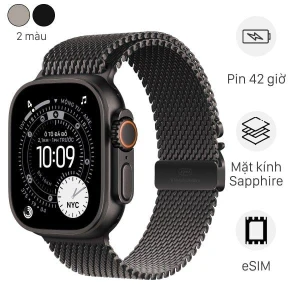 Apple Watch Ultra 3 GPS Cellular 49mm viền Titanium dây Milan