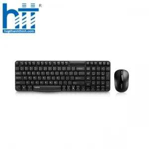 Bộ Bàn Phím Chuột Không Dây RaPoo X1800S Đen (USB)