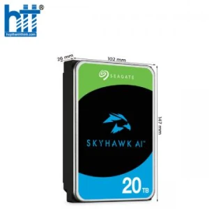 Ổ CỨNG HDD SEAGATE SKYHAWK AI 20TB 3.5 INCH, 7200RPM, SATA3, 256MB CACHE (ST20000VE002)