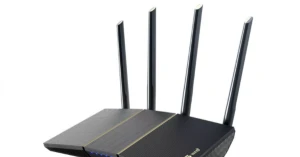 Bộ phát wifi 6 Asus RT-AX57 ( Chuẩn AX | AX3000Mbps | 4 Ăng-ten ngoài | Wifi Mesh | 45 User)