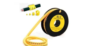 Vòng Đánh Dấu Dây Mạng Số Cat6 Bằng Cao Su 0-9 | 5.000 Số EC2 | 10 Cuộn/ Hộp