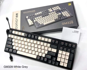 Bàn phím cơ có dây Gaming Newmen GM328 Trắng-Xám RED SW