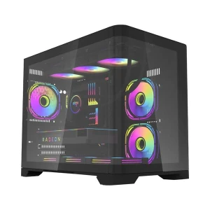 Vỏ case Aigo ARC1 đen (Form M-ATX/ITX 435*340*525mm, USB 3.0 USB 2.0)