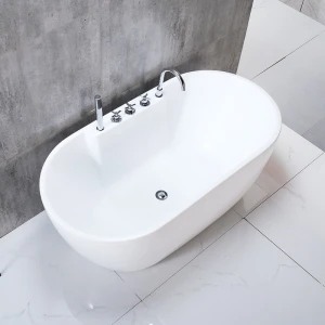 Bồn Tắm Nằm Ovan Có Bộ Sen Vòi Trên Bồn BT0014