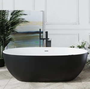 Bồn Tắm Nằm Ovan Màu Đen BT004