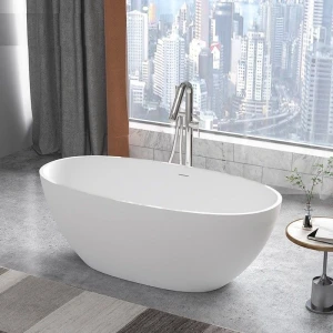 Bồn Tắm Nằm Ovan Màu Trắng BT001