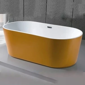 Bồn Tắm Nằm Ovan Màu Vàng BT0038