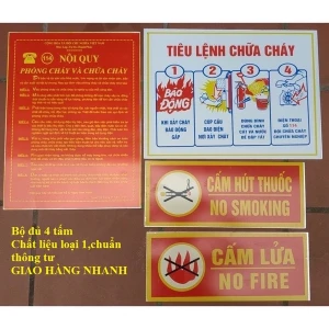 BỘ NỘI QUI TIÊU LỆNH PCCC