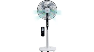 Quạt cây Hawonkoo FAH-011 5 cánh 50W màu đen có điều khiển từ xa