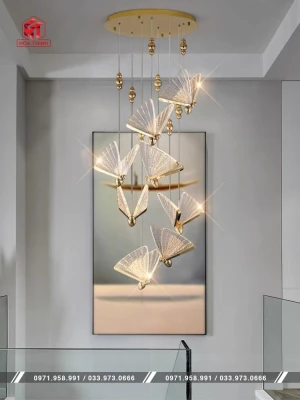 Đèn thả thông tầng hiện đại hồ điệp TTPL-45