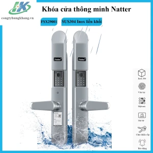 Khóa cửa Natter 3010 Pro chống nước - vân tay 2 mặt