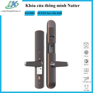 Khóa cửa Natter 3010 thông minh chống nước - mặt đơn